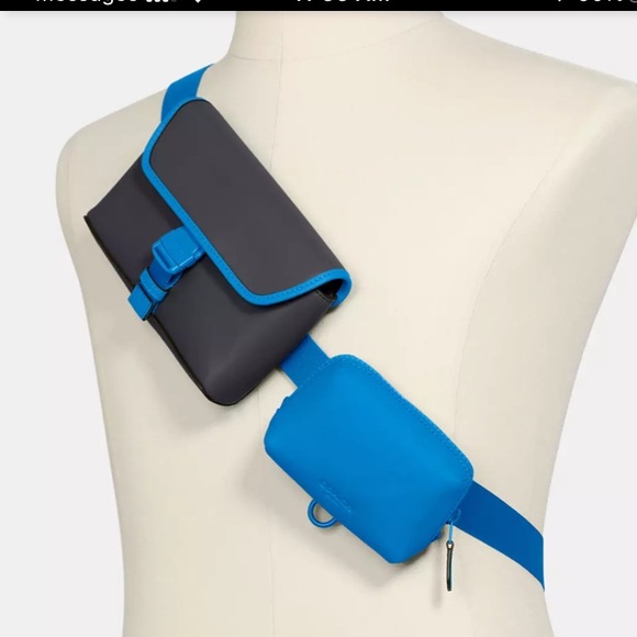 Coach Rider Double Belt Bag Blue NWT - Picture 11 of 12